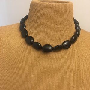 Black Beaded Necklace